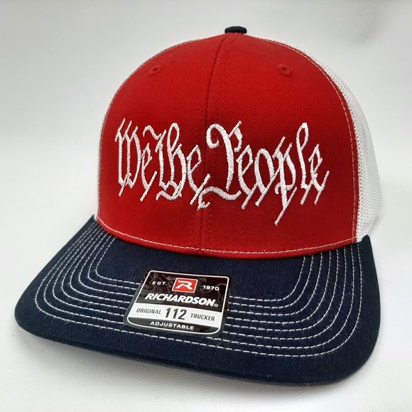 We The People Richardson 112 Trucker mesh snapback cap hat multicolor embr… - Picture 1 of 4